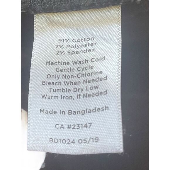 TALBOTS Corduroy Black Women's Sz 10 High-Waist Jegging Ankle Pants Jeans - Picture 5 of 8